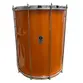 SURDO TIMBRA 18X55CM LARANJA C/ARO CROMADO PELE ANIMAL 10AF
