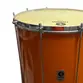 SURDO TIMBRA 18X55CM LARANJA C/ARO CROMADO PELE ANIMAL 10AF