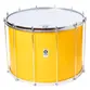 SURDO TIMBRA 22X40CM AMARELO C/ARO CROMADO PELE LEITOSA E NAPA INV 12AF
