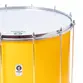 SURDO TIMBRA 22X40CM AMARELO C/ARO CROMADO PELE LEITOSA E NAPA INV 12AF