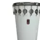 TIMBAL TIMBRA 14X90CM BRANCO C/ARO CROMADO PELE LEITOSA 16AF