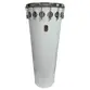 TIMBAL TIMBRA 14X90CM BRANCO C/ARO CROMADO PELE LEITOSA 16AF