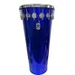 TIMBAL TIMBRA 14X90CM AZUL ESCURO C/ARO CROMADO PELE LEITOSA 16AF