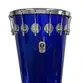 TIMBAL TIMBRA 14X90CM AZUL ESCURO C/ARO CROMADO PELE LEITOSA 16AF