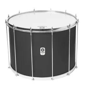SURDO TIMBRA 22X40 PRETO FOSCO ARO CROMADO PELE LEITOSA E NAPA INV