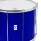 SURDO TIMBRA 20X40CM AZUL ESCURO C/ARO CROMADO PELE LEITOSO E NAPA INV 10AF