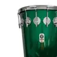 TIMBAL TIMBRA 14X80CM VERDE C/ARO CROMADO PELE LEITOSA 16AF