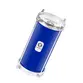 BACURINHA TIMBRA 06X30CM AZUL ESCURO C/ARO CROMADO PELE LEITOSA 4AF