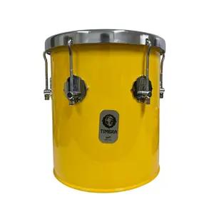 REPIQUE MAO TIMBRA 10X30CM AMARELO C/ARO CROMADO PELE LEITOSA 6AF