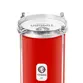BACURINHA TIMBRA 06X30CM VERMELHO C/ARO CROMADO PELE LEITOSA 4AF