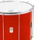SURDO TIMBRA 20X40CM VERMELHO C/ARO CROMADO PELE LEITOSO E NAPA INV 10AF