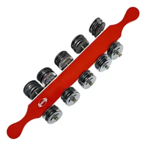 CHOCALHO DE PLATINELA CONTEMPORANEA LUXO MD VERMELHO C/ GLITER 132CLXVMGL