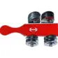 CHOCALHO DE PLATINELA CONTEMPORANEA LUXO MD VERMELHO C/ GLITER 132CLXVMGL