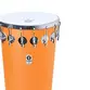 TIMBAL TIMBRA 14X90CM LARANJA C/ARO CROMADO PELE LEITOSA 16AF