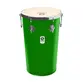 TANTAN TIMBRA RETO 12X50CM VERDE C/ARO CROMADO PELE ANIMAL 6AF