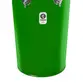 TANTAN TIMBRA RETO 12X50CM VERDE C/ARO CROMADO PELE ANIMAL 6AF