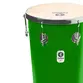 TANTAN TIMBRA RETO 12X50CM VERDE C/ARO CROMADO PELE ANIMAL 6AF