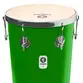 TANTAN TIMBRA RETO 12X50CM VERDE C/ARO CROMADO PELE ANIMAL 6AF