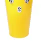 TANTAN TIMBRA CONICO 12X50CM AMARELO C/ARO CROMADO PELE ANIMAL 6AF