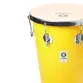 TANTAN TIMBRA CONICO 12X50CM AMARELO C/ARO CROMADO PELE ANIMAL 6AF
