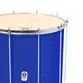 SURDO TIMBRA 18X55CM AZUL ESCURO C/ARO CROMADO PELE ANIMAL 10AF