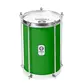 BACURINHA TIMBRA 08X30CM VERDE C/ARO CROMADO PELE LEITOSA 5AF
