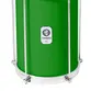 BACURINHA TIMBRA 08X30CM VERDE C/ARO CROMADO PELE LEITOSA 5AF
