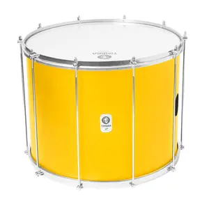 SURDO TIMBRA 20X40CM AMARELO C/CROMADO PELE LEITOSO E NAPA INV 10AF