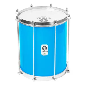 REPINIQUE TIMBRA 10X30CM AZUL CLARO C/ARO CROMADO PELE LEITOSA 8AF