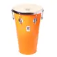 TANTAN TIMBRA CONICO 12X50CM LARANJA C/ARO CROMADO PELE ANIMAL 6AF