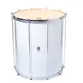 SURDO TIMBRA 20X60CM BRANCO C/ARO CROMADO PELE ANIMAL 10AF