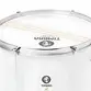 CAIXA TIMBRA MALACACHETA 12X20CM BRANCO C/ARO CROMADO PELE LEITOSA 6AF