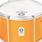 CAIXA TIMBRA MALACACHETA 12X20CM LARANJA C/ARO CROMADO PELE LEITOSA 6AF