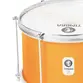 CAIXA TIMBRA MALACACHETA 12X20CM LARANJA C/ARO CROMADO PELE LEITOSA 6AF