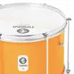 CAIXA TIMBRA MALACACHETA 12X20CM LARANJA C/ARO CROMADO PELE LEITOSA 6AF