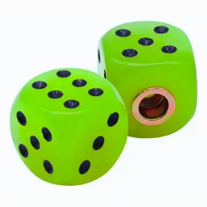PAR DE DADOS LIVERPOOL P/ BATERIA VERDE BRILHANTE