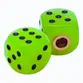PAR DE DADOS LIVERPOOL P/ BATERIA VERDE BRILHANTE