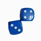 PAR DE DADOS LIVERPOOL P/ BATERIA AZUL