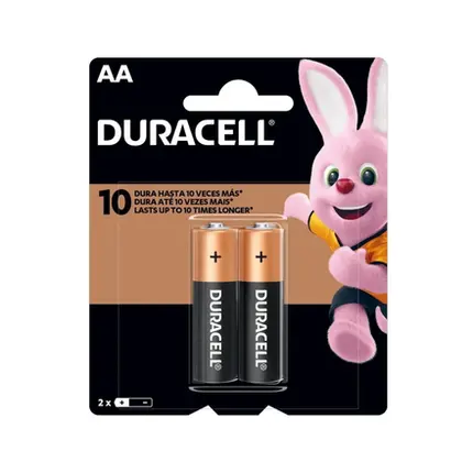 PILHA ALCALINA DURACELL AA8 BLISTER C/ 2 UNIDADES - UNIDADE