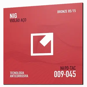ENCORDOAMENTO NIG VIOLAO ACO/BRONZE-.009/.045-6 CORDAS N490-TAC