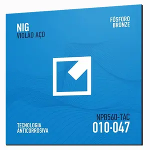 ENCORDOAMENTO NIG VIOLAO ACO FOSFORO BRONZE 010 NPB560-TAC