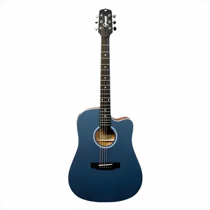 VIOLAO GIANNINI GDC-1 CEQ CTB EL/ AC DREADNOUGHT SATIN BLUE