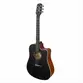 VIOLAO GIANNINI GDC-1 CEQ CTBK EL/AC DREADNOUGHT SATIN BLACK