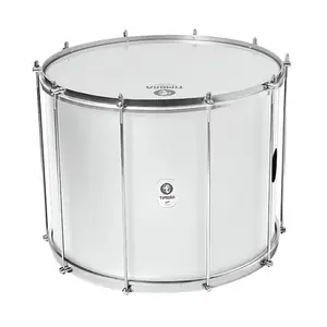 SURDO TIMBRA 20X40CM BRANCO C/ARO CROMADO PELE LEITOSO E NAPA INV 10AF