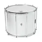SURDO TIMBRA 20X40CM BRANCO C/ARO CROMADO PELE LEITOSO E NAPA INV 10AF