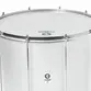 SURDO TIMBRA 20X40CM BRANCO C/ARO CROMADO PELE LEITOSO E NAPA INV 10AF