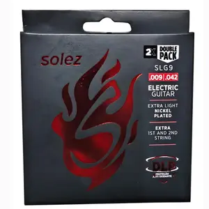 ENCORDOAMENTO SOLEZ SLG9 PACK C/ 2 DIST DUPLO GUITARRA 0.009 / 0.042