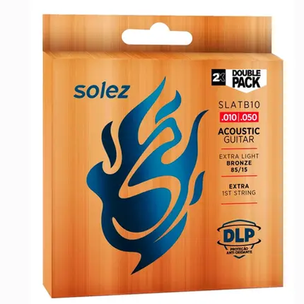 ENCORDOAMENTO SOLEZ SLATB10 PACK C/ 2 DIST DUPLO VIOLAO 85/15 0,0010