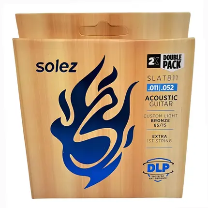 ENCORDOAMENTO SOLEZ SLATB11 PACK C/2 DIST DUPLO VIOLAO 85/15 0.0011 / 0.052