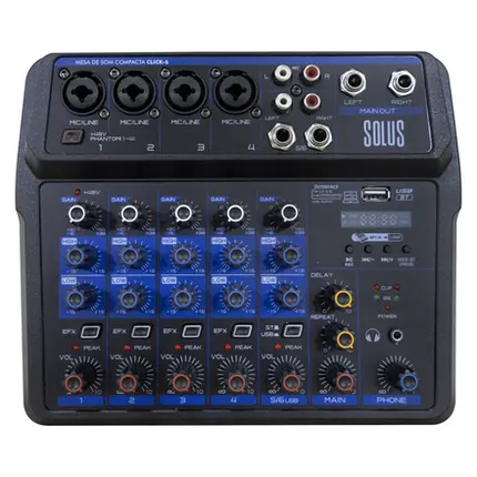 MESA DE SOM SOUNDVOICE COMPACTA SOLUS CLICK-6